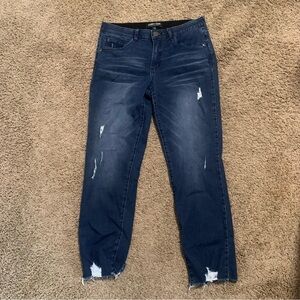 Mac and Me Raw Hem Distressed Jeans 8